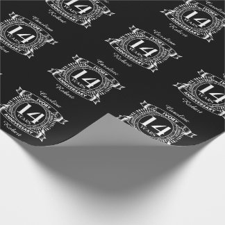 Papier Cadeau 14E anniversaire de l'IVORY mariage