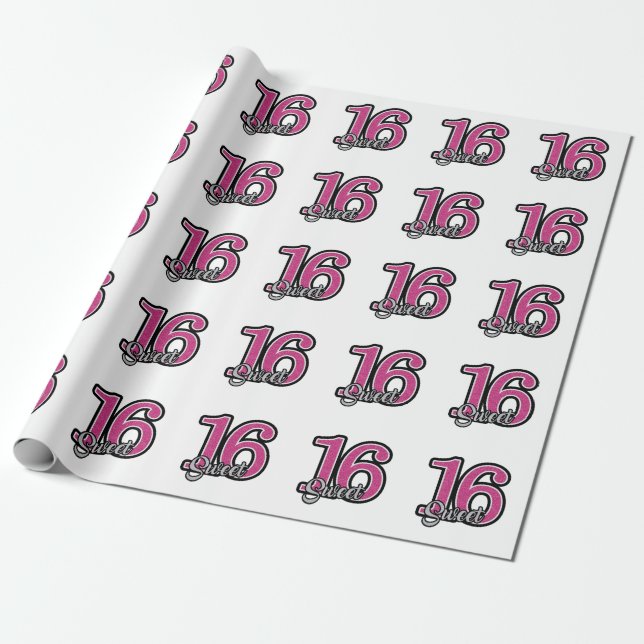 Papier Cadeau 16 ans (Déroulé)
