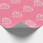 Papier Cadeau 16e anniversaire du Mariage peridot traditionnel<br><div class="desc">Si vous voulez de l'aide pour customiser ce design s'il vous plaît contactez-moi, il y a un bouton demander à ce designer, juste en dessous de ce texte. Conception d'un trait de brosse cardiaque aromatique pour les personnes célébrant le 16e anniversaire du mariage. La pierre angulaire de Peridot est le...</div>
