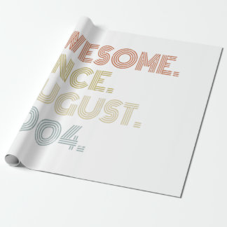 Papier Cadeau 17e anniversaire stupéfiant depuis août 2004 17 an