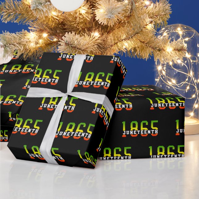 Papier Cadeau 1865, 1865, fête de la liberté noire (Vacances)