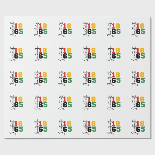 Papier Cadeau 1865 Le Véritable Jour de l'Indépendance (Plat)