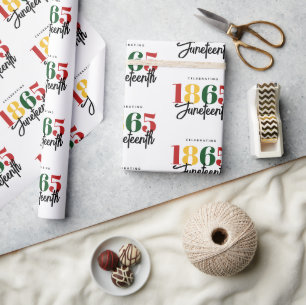 Papier Cadeau 1865 Liberté Célébration de l'histoire noire