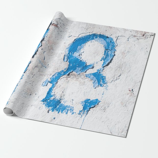 Papier Cadeau 18 texte sur mur (Déroulé)