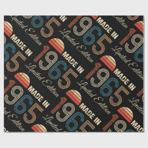 Papier Cadeau 1965 60e anniversaire Vintage