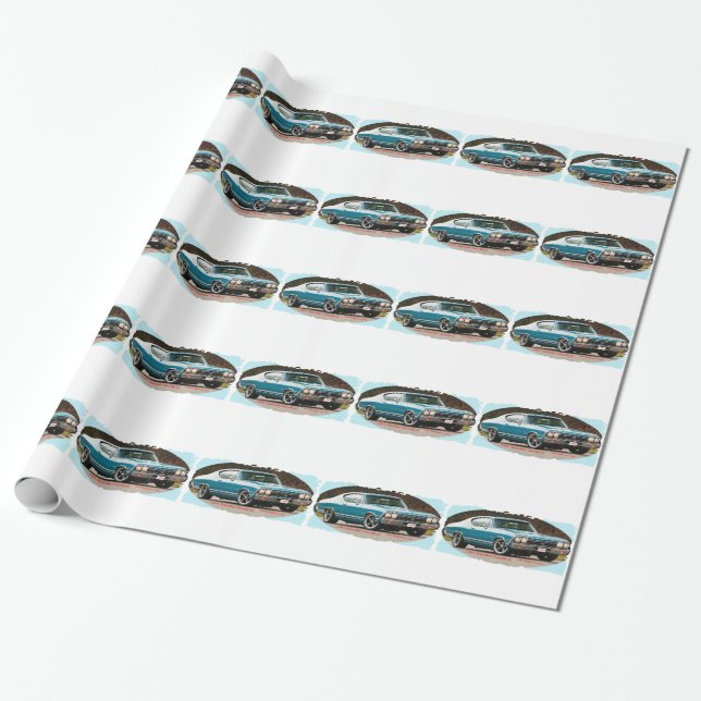 Papier Cadeau 1968_Chevrolet_Chevelle_SS (Déroulé)