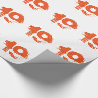 19ème anniversaire pour n'importe qui, orange sur