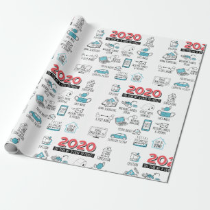 Papier Cadeau 2020 Activités de quarantaine commémoratives