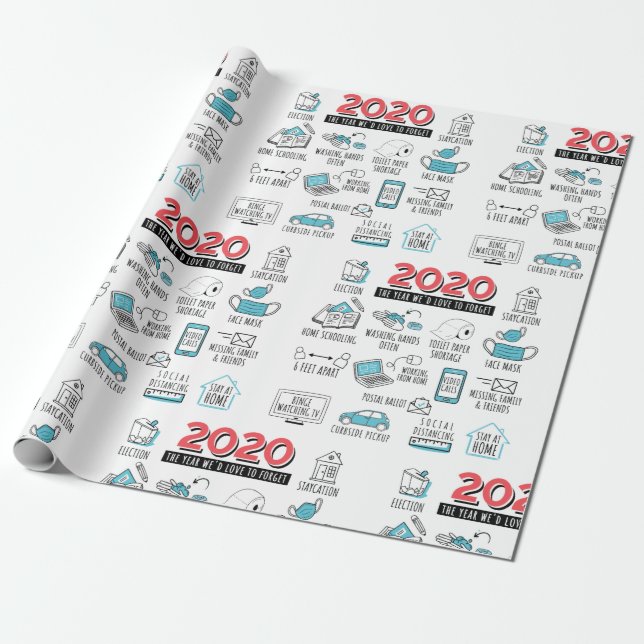 Papier Cadeau 2020 Activités de quarantaine commémoratives (Déroulé)