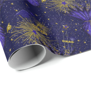 Papier Cadeau 2020 Grad Centerpiece-bleu foncé-cadeau enveloppe