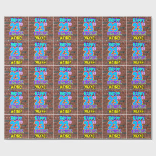 Papier Cadeau 23e anniversaire : Amusant, Graffiti urbain inspir