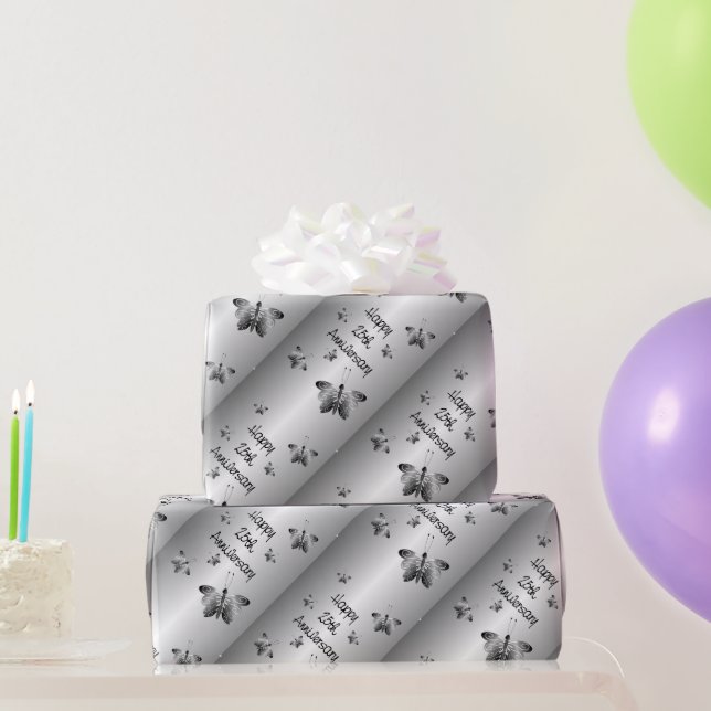 Papier Cadeau 25e anniversaire de mariage (Cadeaux de fête)