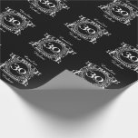 Papier Cadeau 30e anniversaire du mariage<br><div class="desc">Un design romantique pour célébrer vos 30 ans de mariage. Si vous voulez de l'aide pour customiser ce design s'il vous plaît contactez-moi, leur est un demander ce bouton de designer, juste en dessous de ce texte. Cette crête du trentième, 30 ans d'anniversaire mariage a le texte perle car c'est...</div>
