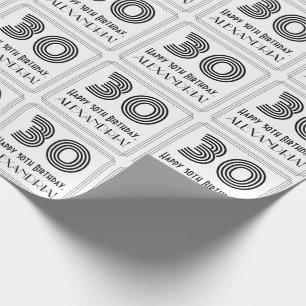 Papier Cadeau 30ème Anniversaire : L'art déco a inspiré le st