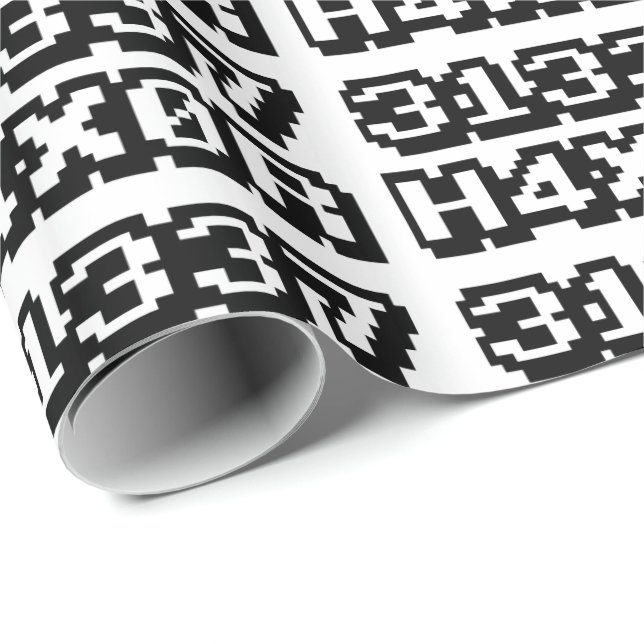 PAPIER CADEAU 31337 H4X0R (Coin rond)