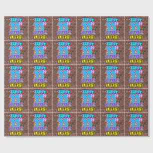 Papier Cadeau 33e anniversaire : Amusant, Graffiti urbain inspir