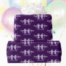 40e Anniversaire Chic Purple Custom