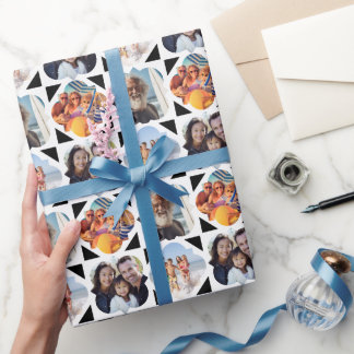 Papier Cadeau 4 Collage photo Anniversaire