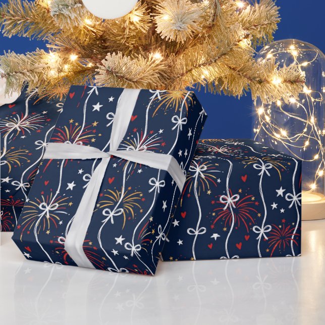 Papier Cadeau 4 juillet (Vacances)