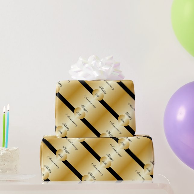 Papier Cadeau 50e anniversaire de mariage (Cadeaux de fête)