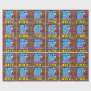 Papier Cadeau 59e anniversaire : Amusant, Graffiti urbain inspir