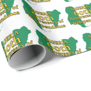 Papier Cadeau 60e anniversaire de l'indépendance DRAPEAU NIGÉR