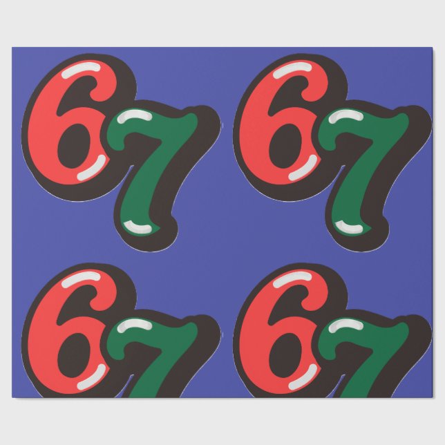 Papier Cadeau 67 Christmas Funny Red & Green Wrapping Paper (Couture)