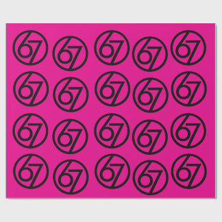 Papier Cadeau 67 Funny Meme Six Seven Gen Alpha Wrapping Paper