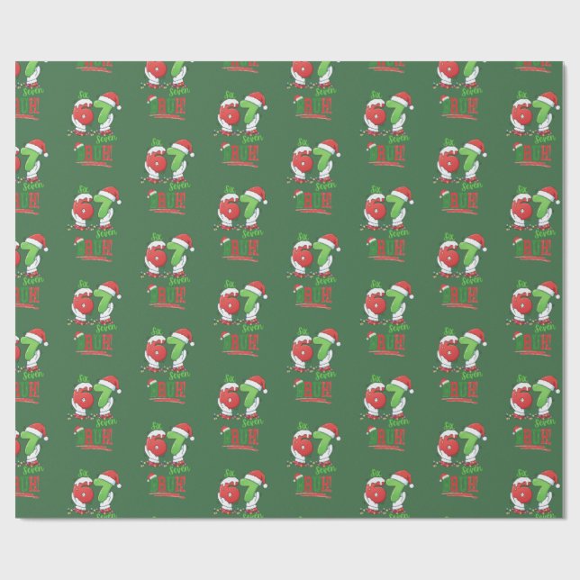 Papier Cadeau 67 Six Seven Mème Noël Vacances  (Plat)