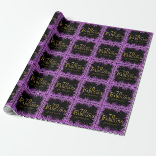 Papier Cadeau 70e anniversaire 
