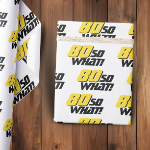 Papier Cadeau 80 donc ce drôle de typographie moderne 80e annive