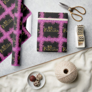 Papier Cadeau 80e anniversaire 