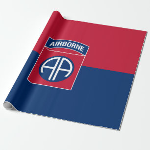Papier Cadeau 82e division aérienne Flag Military Vétéran