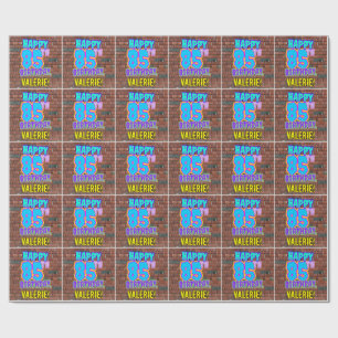 Papier Cadeau 85e anniversaire : Amusant, Graffiti urbain inspir