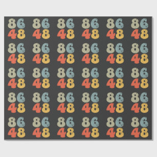 Papier Cadeau 86 47 Anti Trump 8648 Élection rétro Vintage 2028