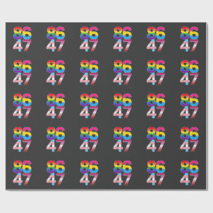 Papier Cadeau 86 47 Anti Trump Funny LGBTQ Pride Mois Cadeau