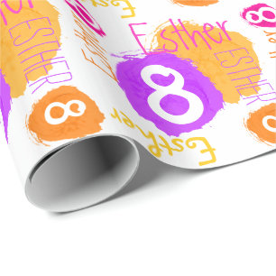 Papier Cadeau 8ème enveloppe personnalisée de limande de