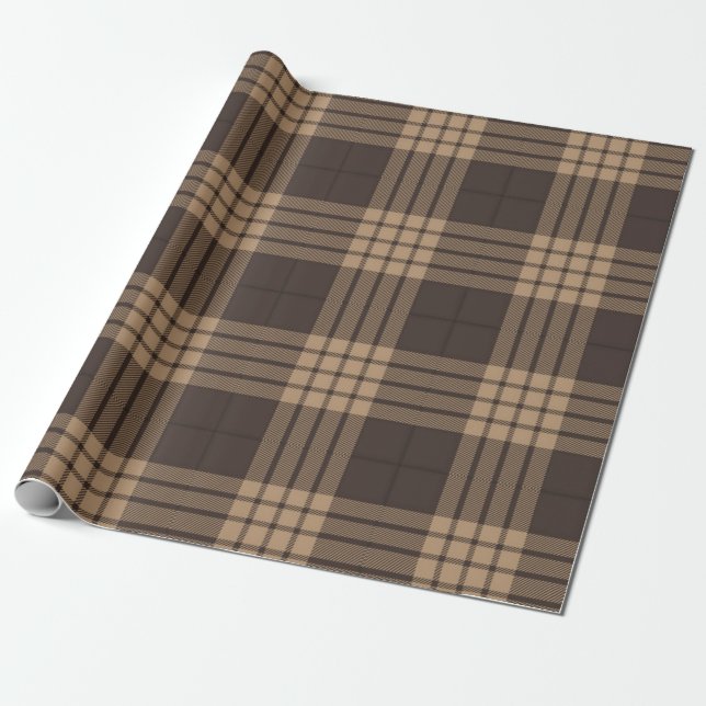 Papier Cadeau à damiers motif (Déroulé)