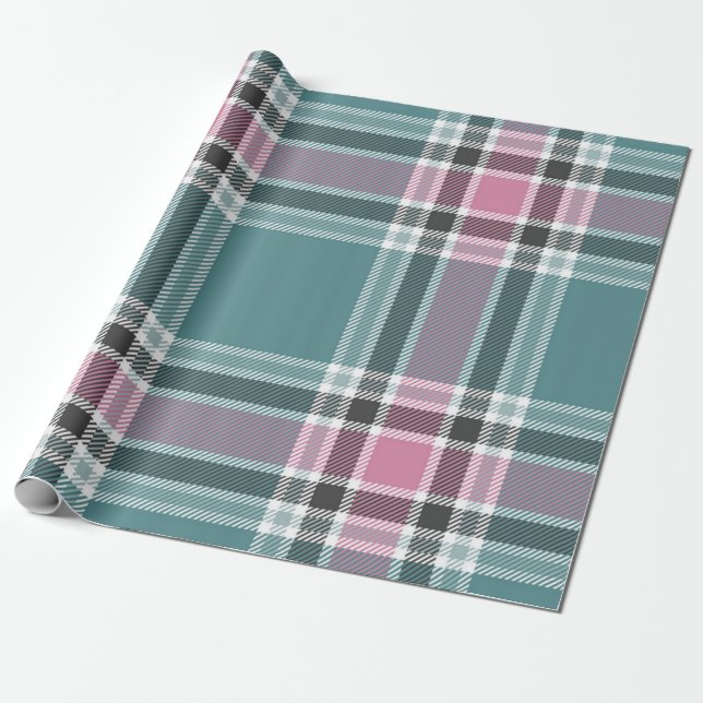 Papier Cadeau à damiers motif (Déroulé)