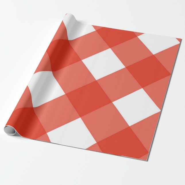 Papier Cadeau à damiers motif (Déroulé)