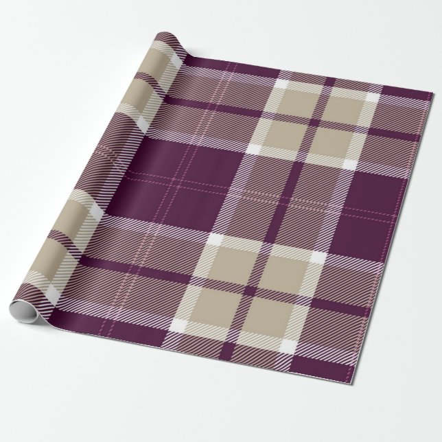 Papier Cadeau à damiers motif (Déroulé)