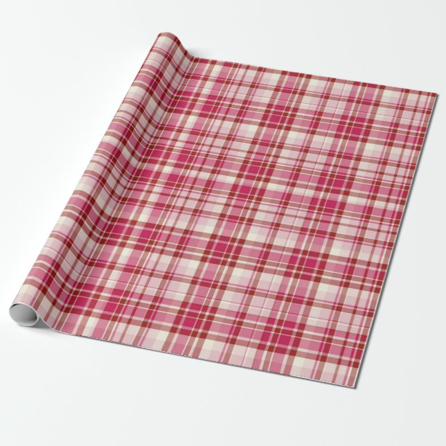 Papier Cadeau à damiers motif (Déroulé)