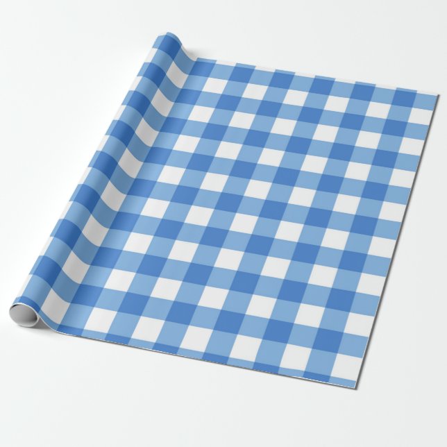 Papier Cadeau à damiers motif (Déroulé)