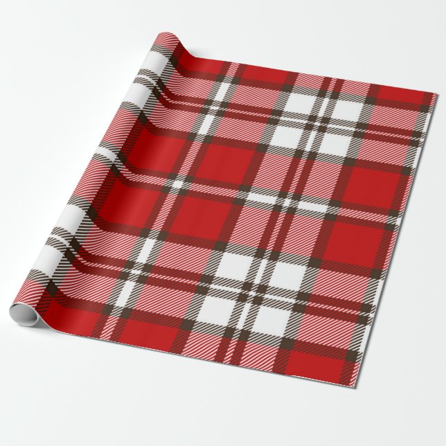 Papier Cadeau à damiers motif (Déroulé)