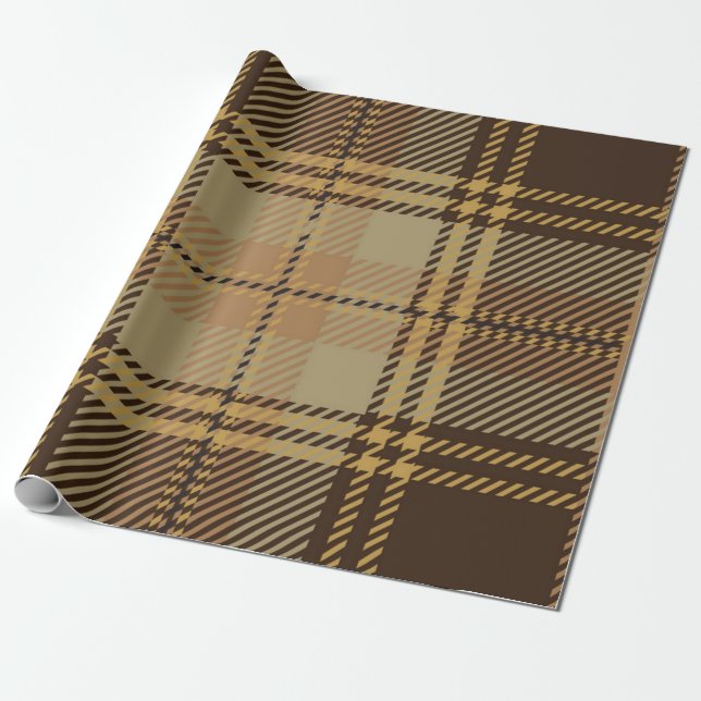 Papier Cadeau à damiers motif (Déroulé)