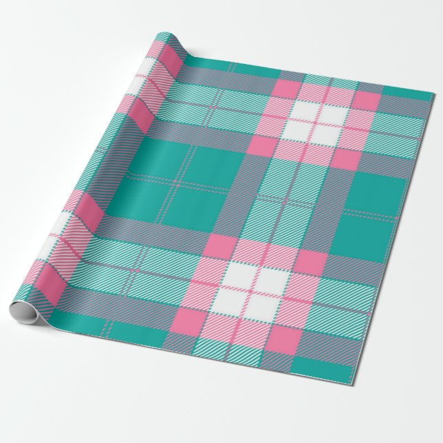 Papier Cadeau à damiers motif (Déroulé)