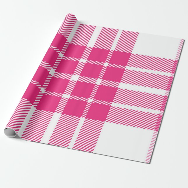 Papier Cadeau à damiers motif (Déroulé)