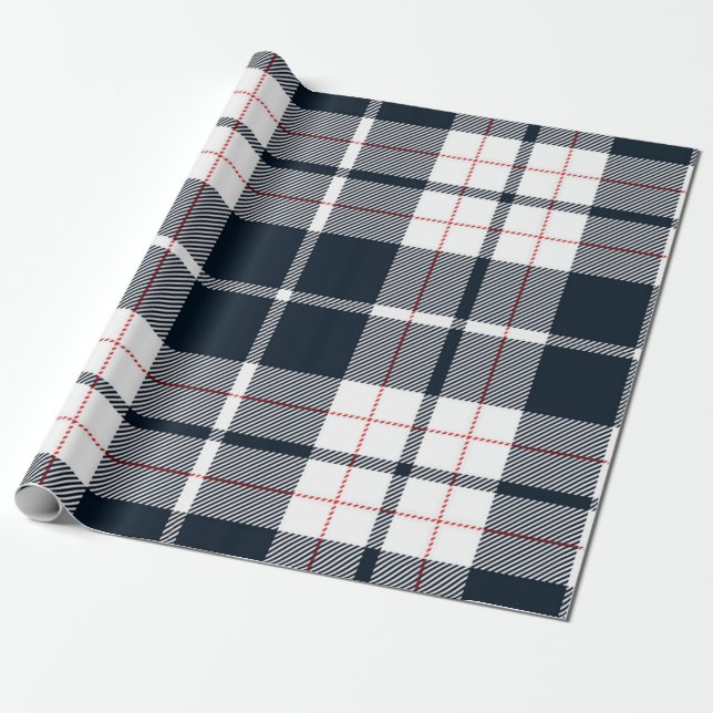 Papier Cadeau à damiers motif (Déroulé)