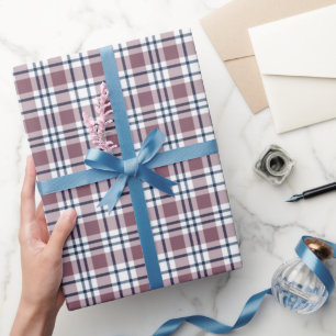 Papier Cadeau À damiers rétro gris motif gris clair