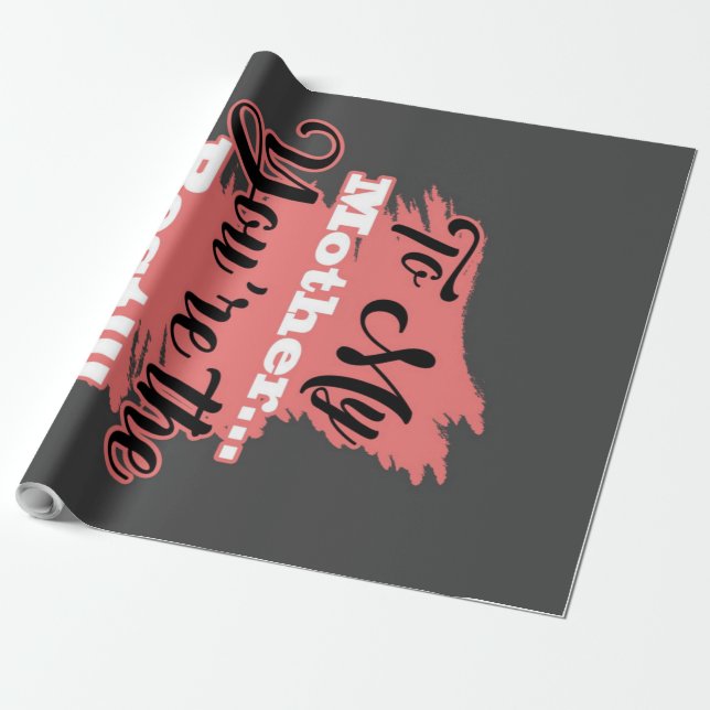 Papier Cadeau À ma mère, tu es la meilleure | Cadeaux Pour Mère (Déroulé)